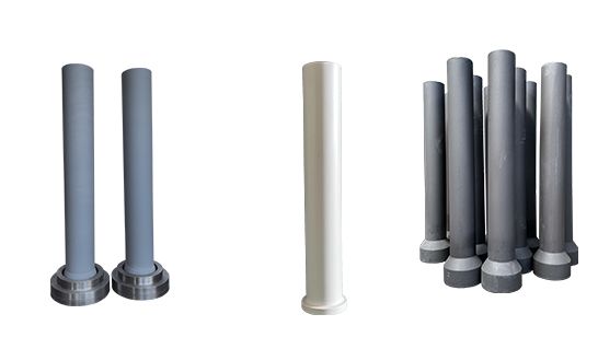 In the low pressure casting industry, what are the similarities and differences in the application of Si3N4,Al2O5Ti and NSiC  riser and salk tube?